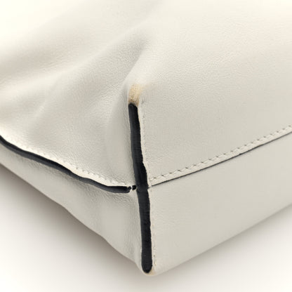 Loewe Calfskin Mini Flamenco Knot Clutch Soft White 8 of 9
