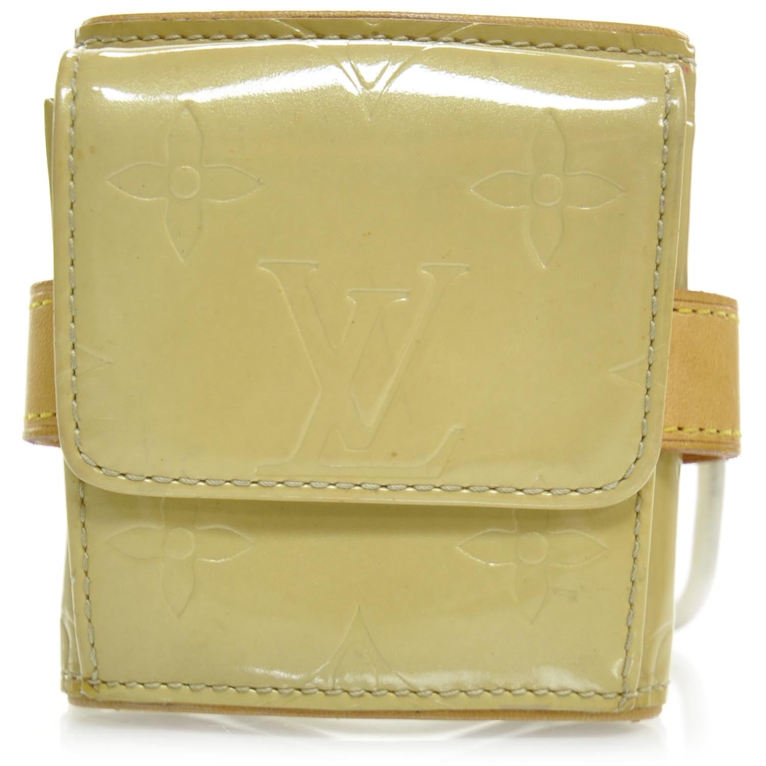 Louis Vuitton Vernis Lafayette Street Coin Purse Bracelet Beige 1 of 5