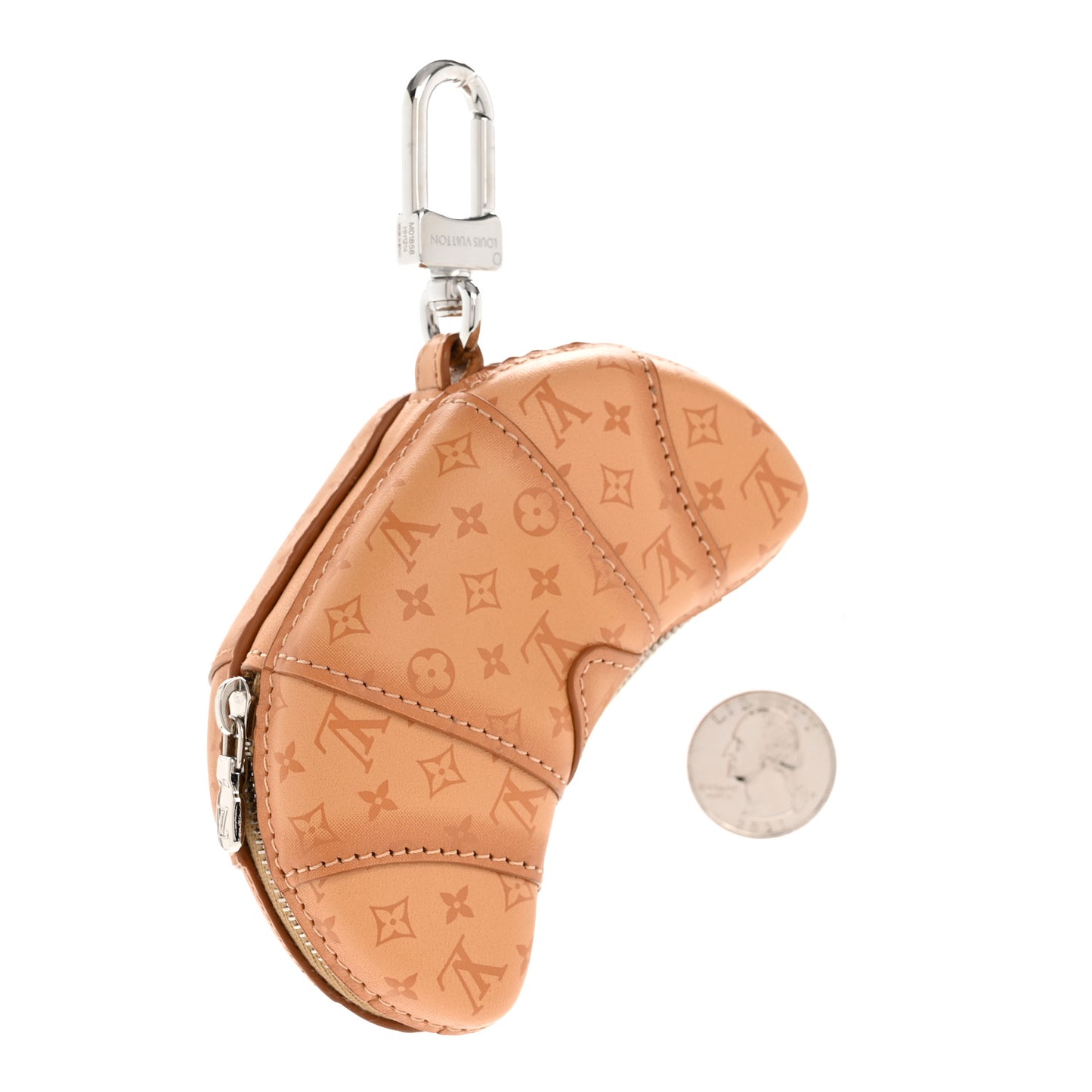 Monogram LV Ice Cream Bag Charm Rose Brown
