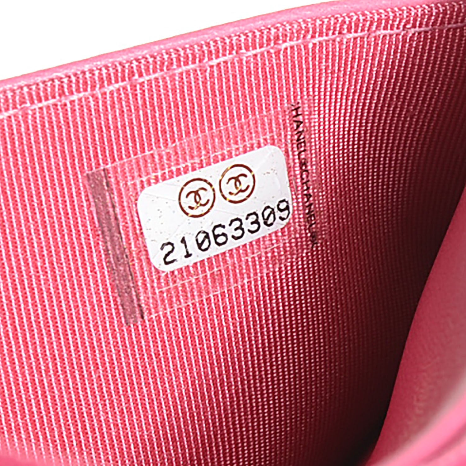 Chanel Faded Lambskin Quilted Zephyr Wallet on Chain WOC Dark Pink 8 of 8