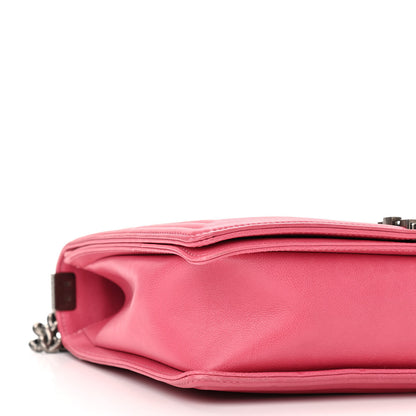 Chanel Calfskin Quilted Large Boy Flap Pink 8 of 10