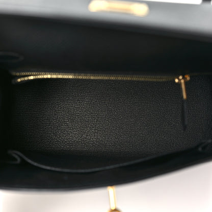 Hermes Epsom Kelly Sellier 25 Black 5 of 11
