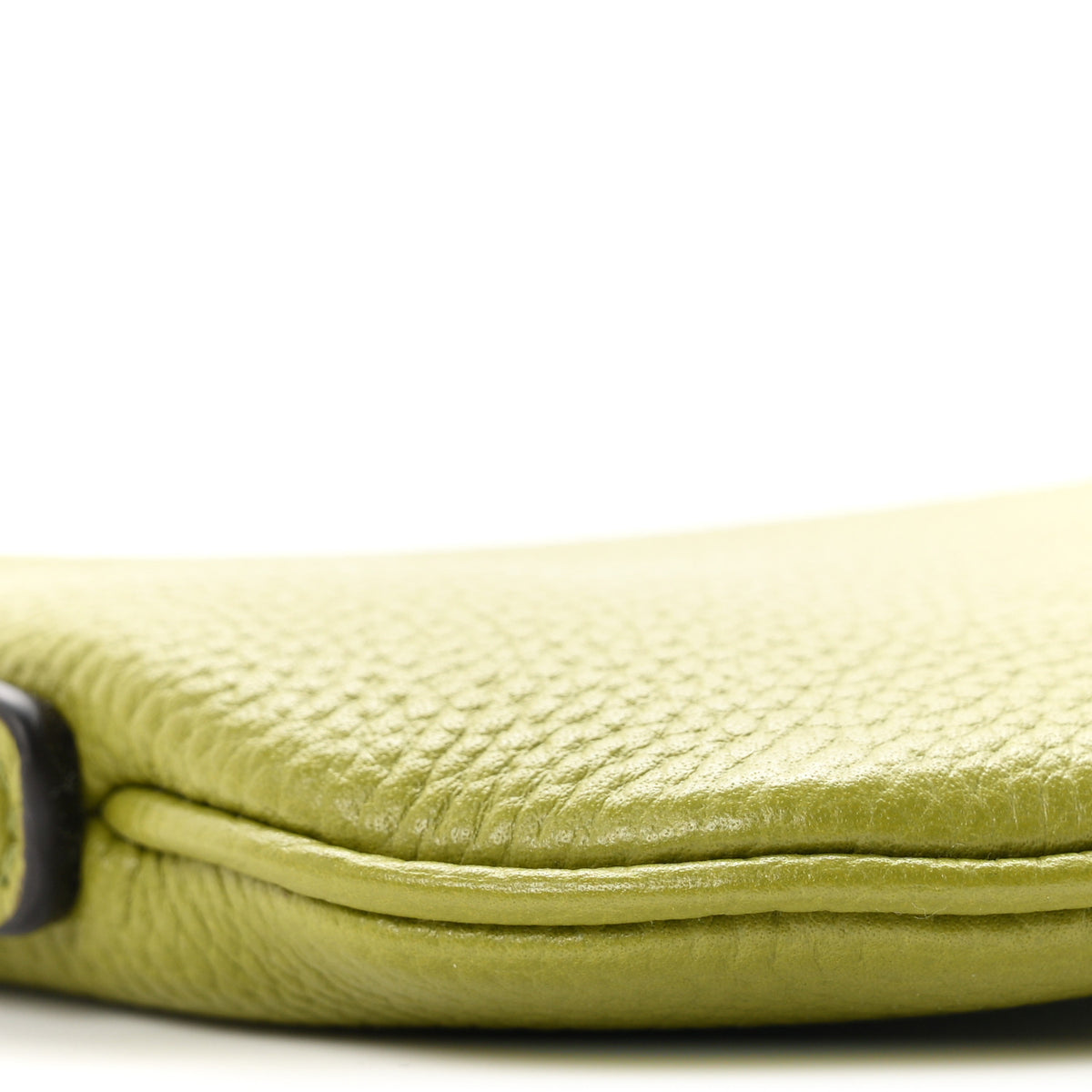 Gucci Pebbled Calfskin Mini B Shoulder Bag Olive Green 9 of 10