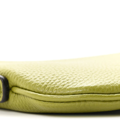 Gucci Pebbled Calfskin Mini B Shoulder Bag Olive Green 9 of 10