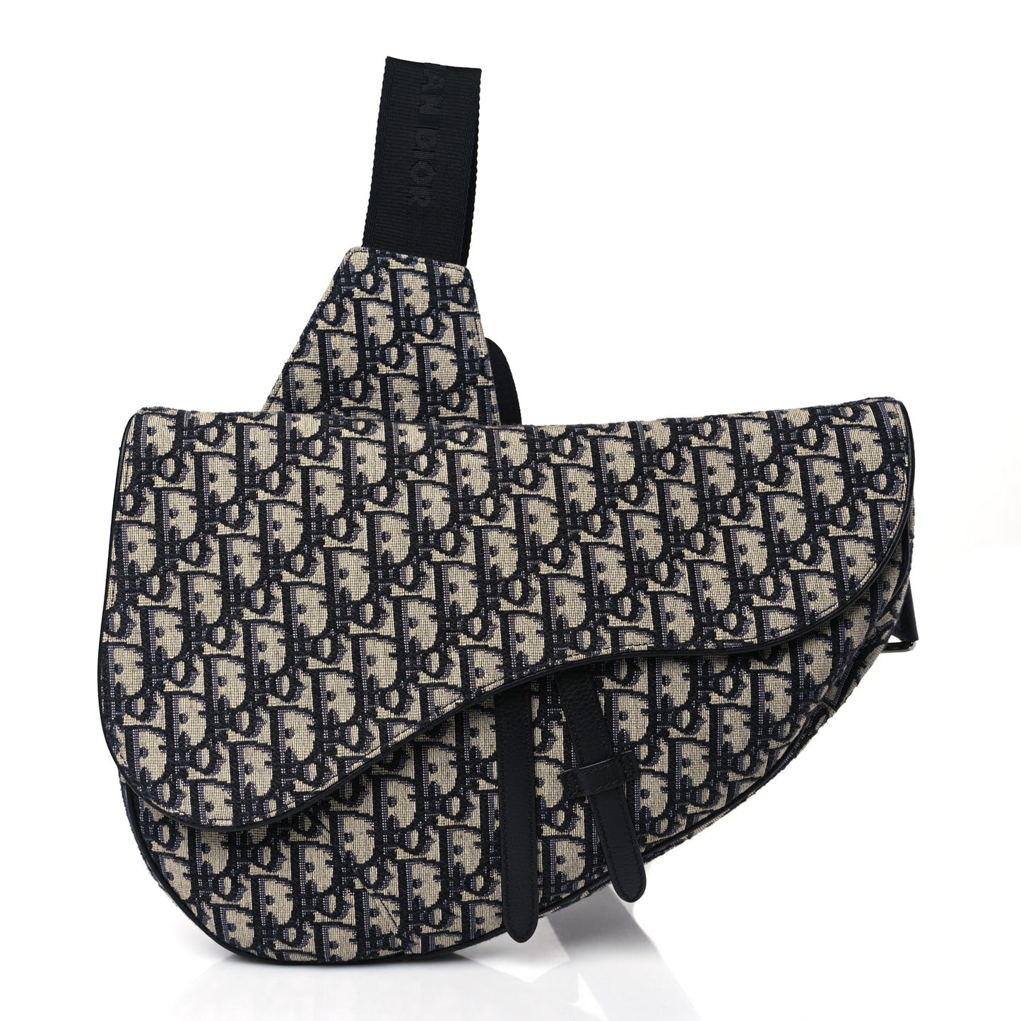 Oblique Mens Saddle Bag Blue
