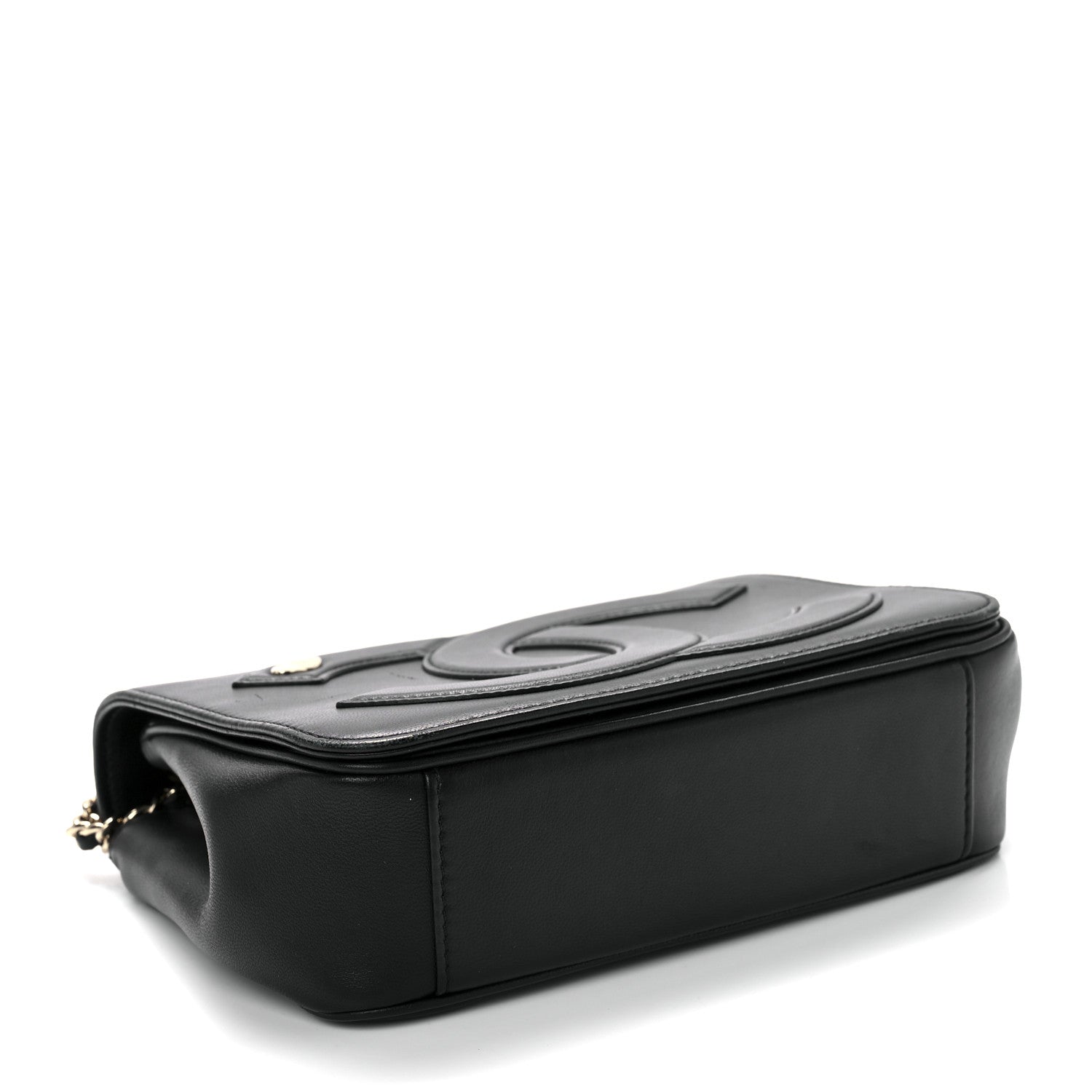 Chanel Lambskin CC Mania Flap Bag Black 4 of 9
