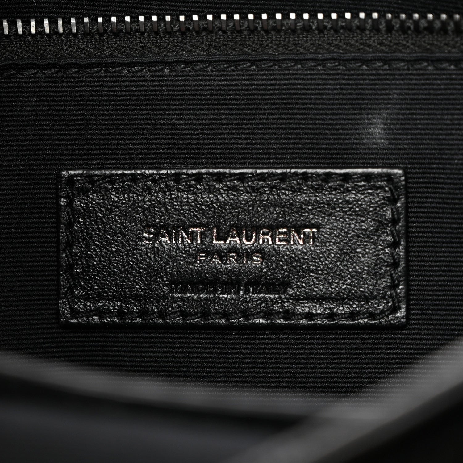 Saint Laurent Crinkled Calfskin Matelasse Monogram Medium Niki Chain Satchel Black 6 of 10