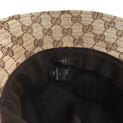 Gucci Monogram Web Bucket Hat L Brown Brown 8 of 11