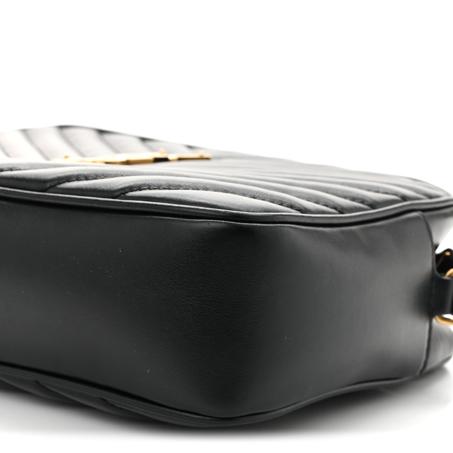 Calfskin Matelasse Monogram Lou Camera Bag Black