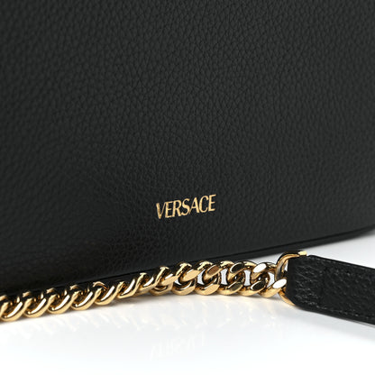 Versace Grainy Calfskin Virtus Small Camera Bag Black 8 of 12