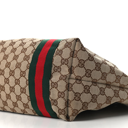 Gucci Monogram Web Large Jolie Tote Brown 9 of 10