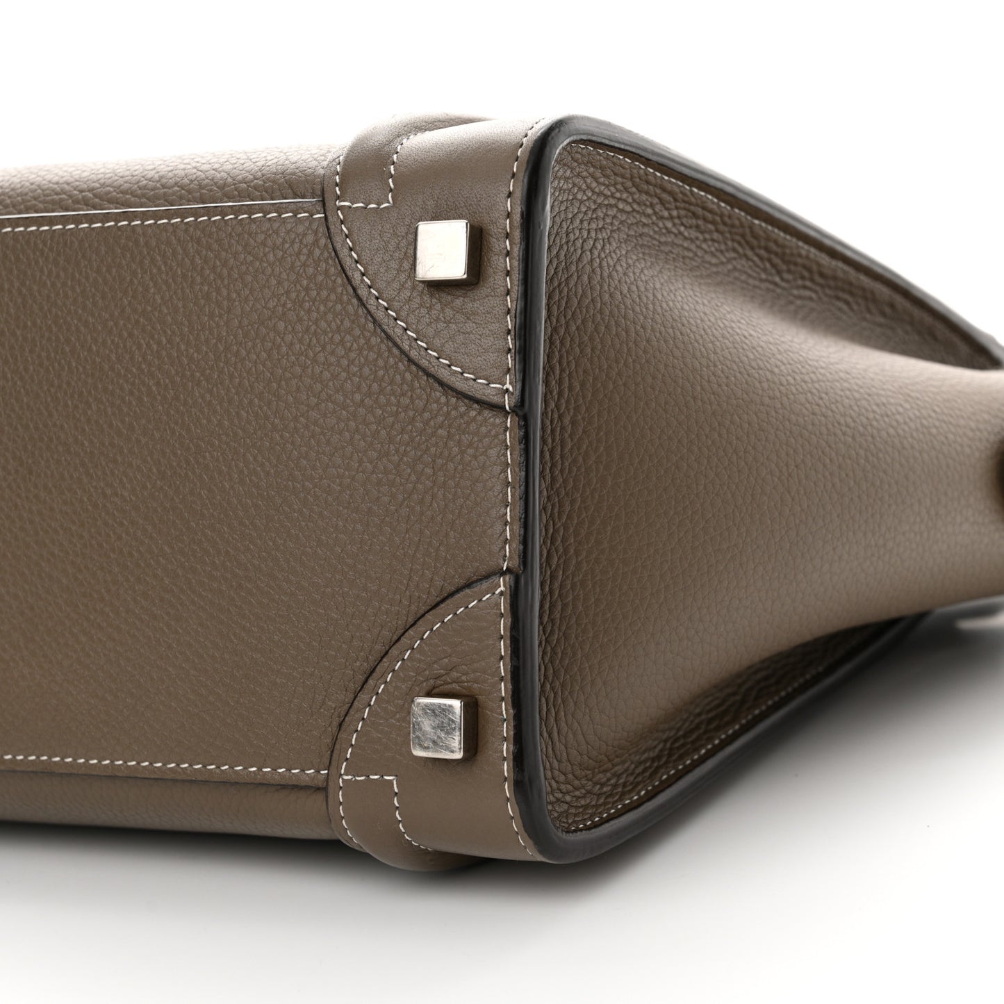Drummed Calfskin Micro Luggage Souris