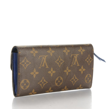 Louis Vuitton Monogram Emilie Wallet Blue 3 of 8