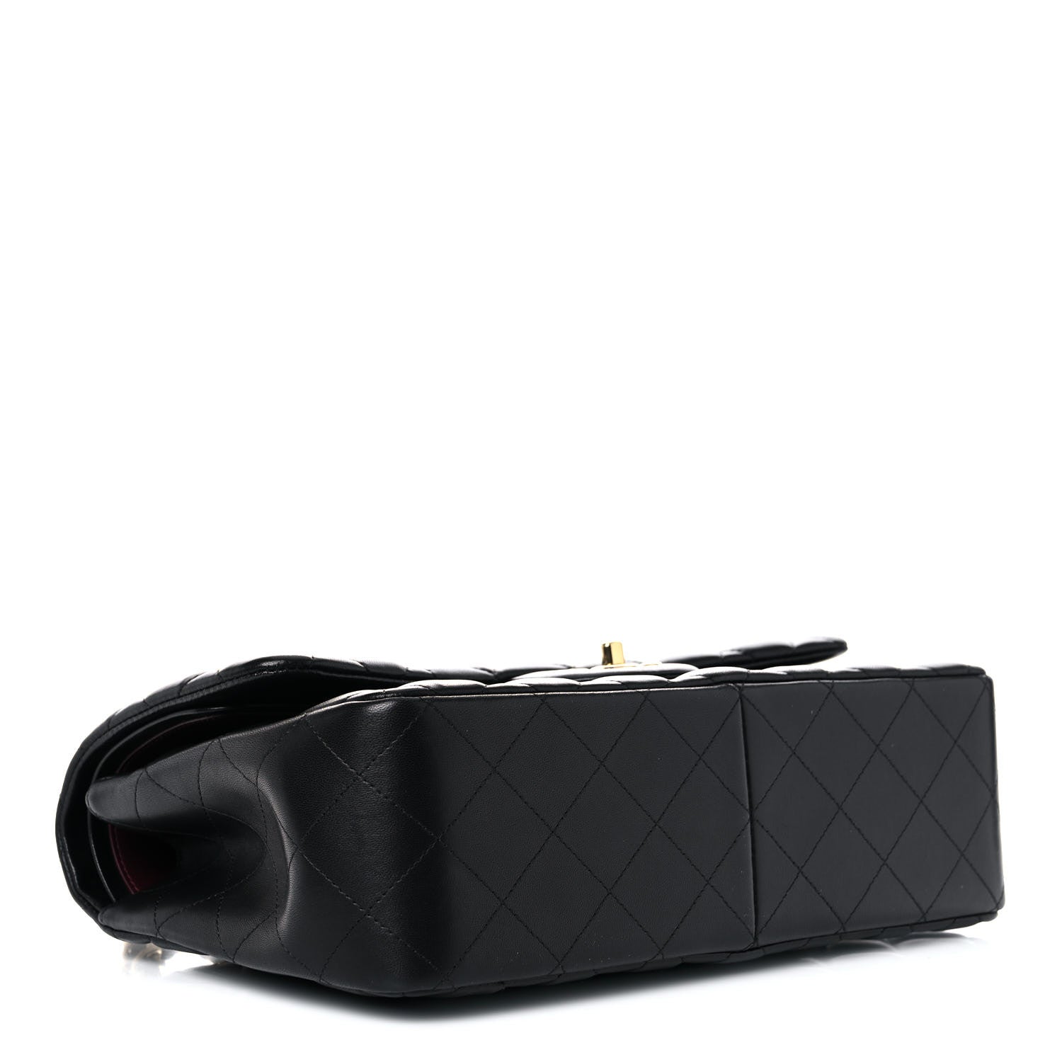 Chanel Lambskin Quilted Jumbo Double Flap Black 4 of 14