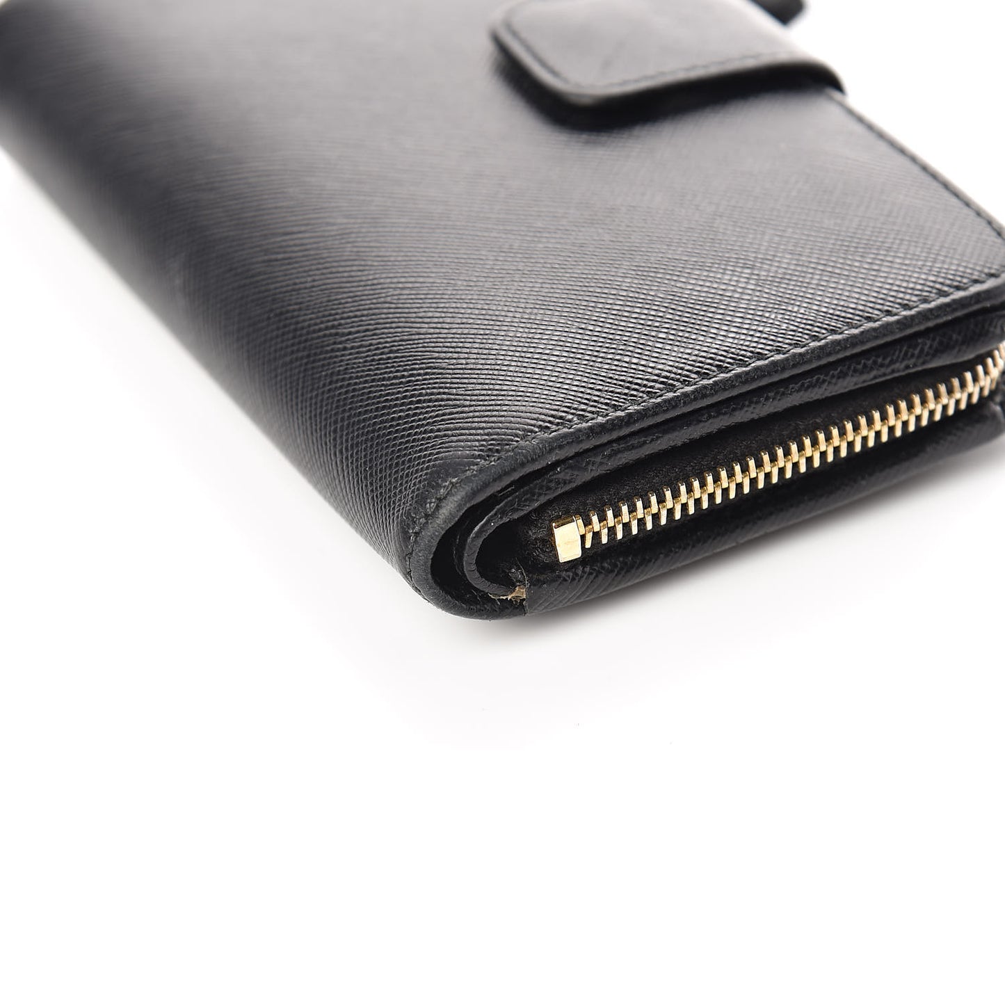 Saffiano Metal Compact Wallet Black