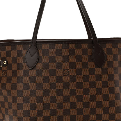 Louis Vuitton Damier Ebene Neo Neverfull MM Rose Ballerine 8 of 11
