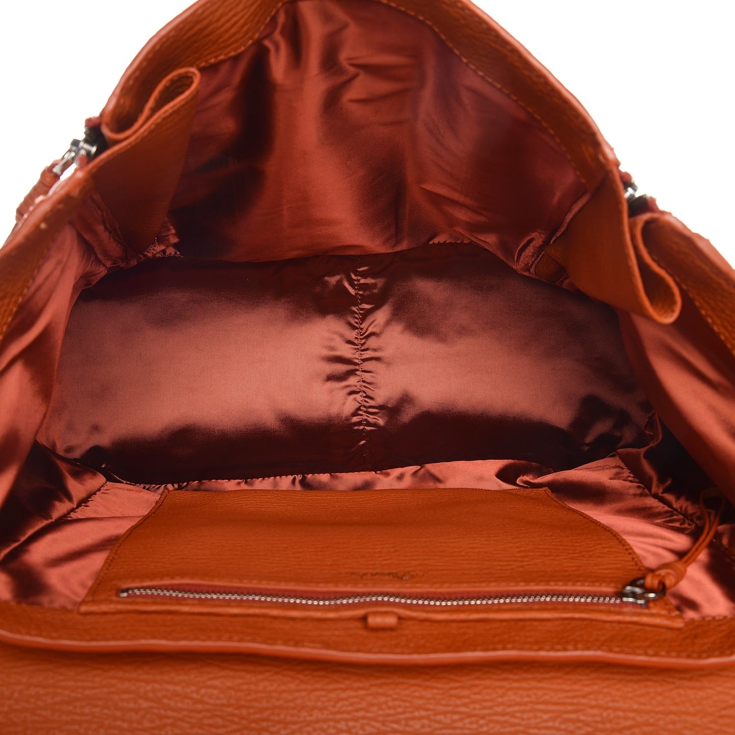 3.1 Textured Calfskin Large Pashli Satchel Mandarin