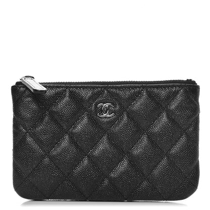 Chanel Iridescent Caviar Quilted Small Cosmetic Case Black 1 of 8