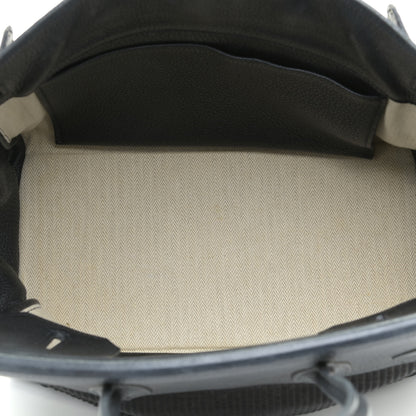 Hermes Taurillon Clemence Crinoline Birkin 30 Black 6 of 21