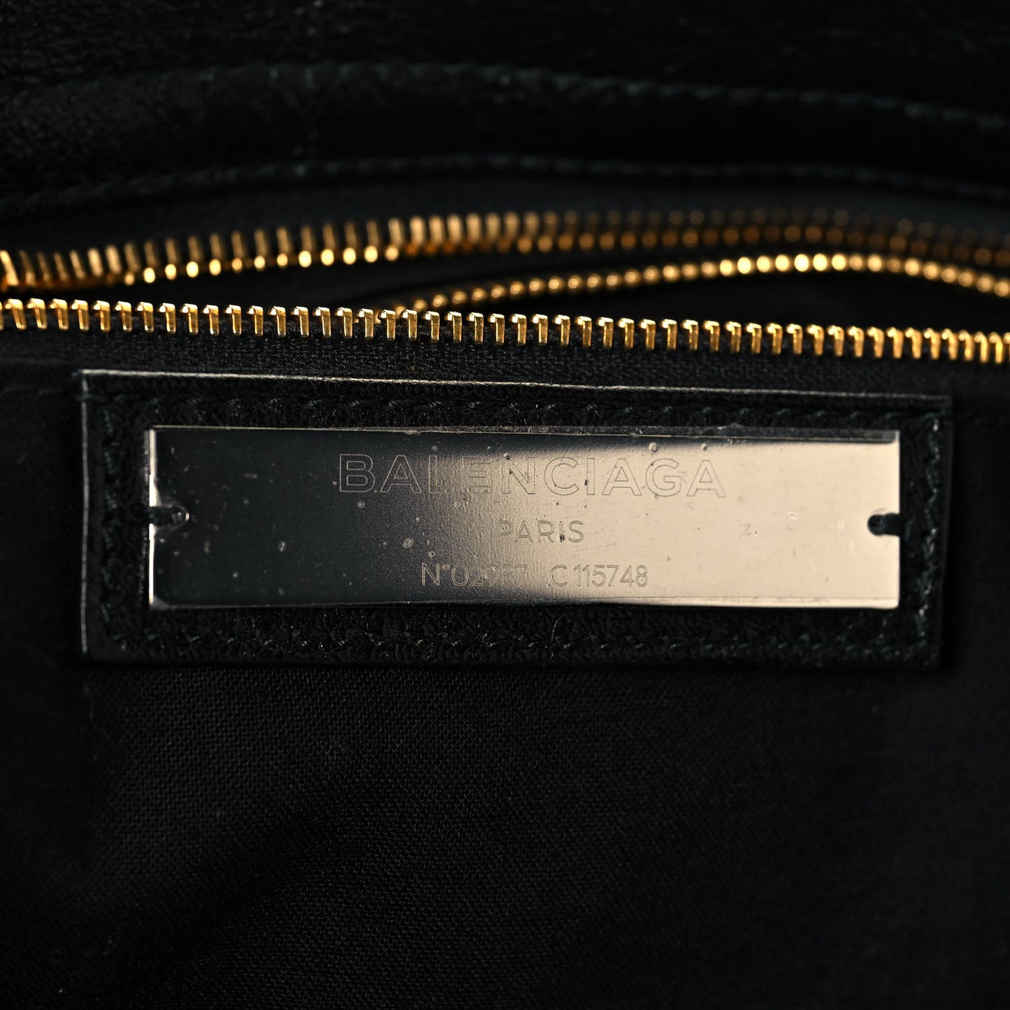 Agneau Classic Gold Hardware City Black