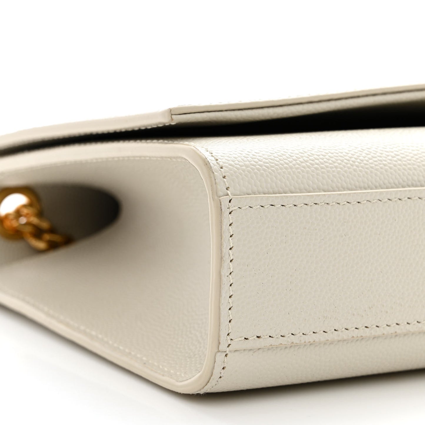 Grain De Poudre Calfskin Medium Classic Monogram Kate Tassel Satchel Crema Soft