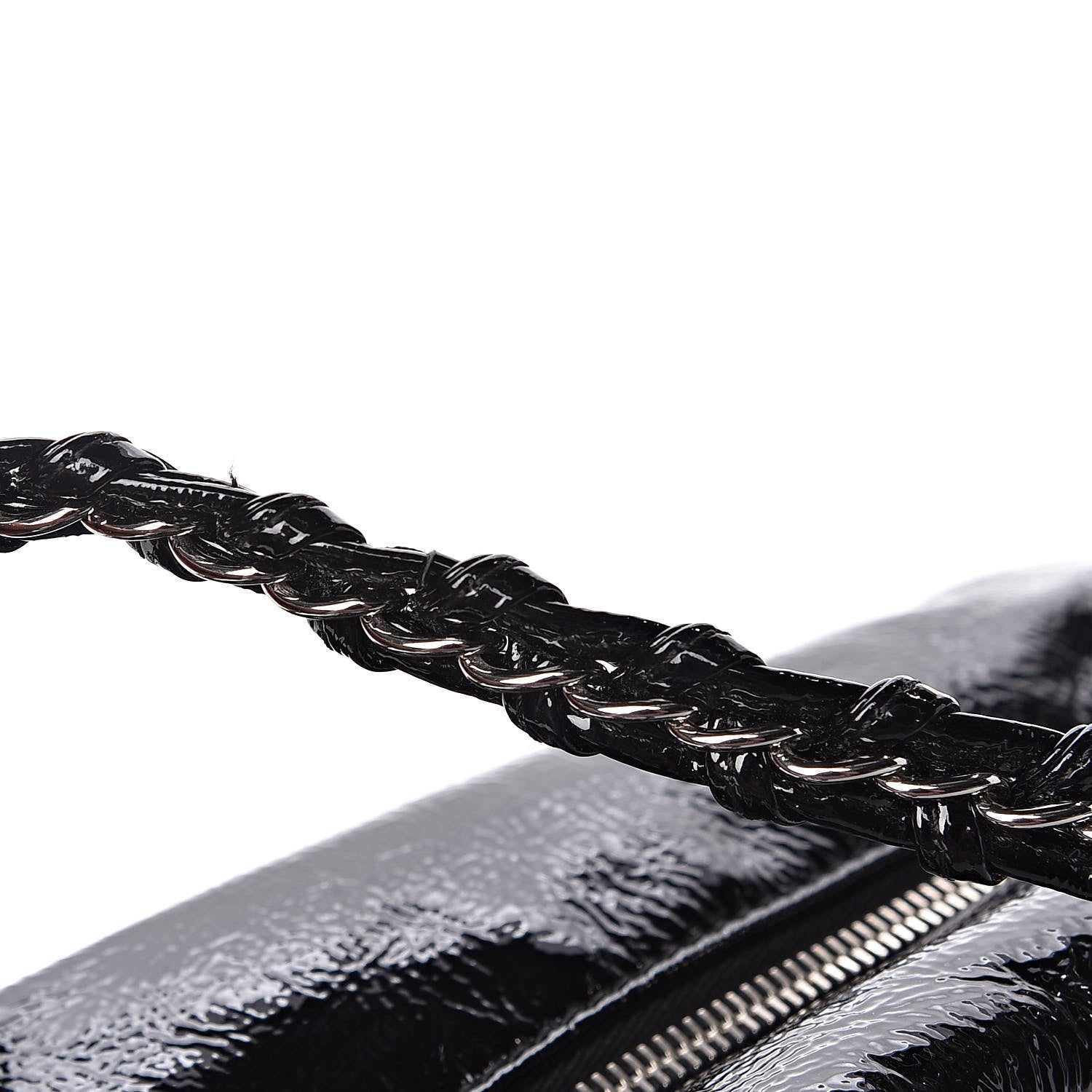 Chanel Patent Medium Luxe Ligne Bowler Black 12 of 12