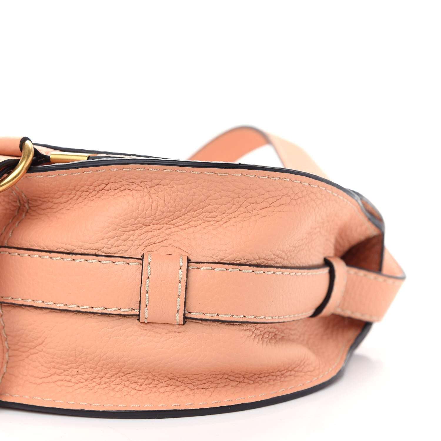 Chloe Calfskin Mini Marcie Round Crossbody Bag Peach Bloom 8 of 8