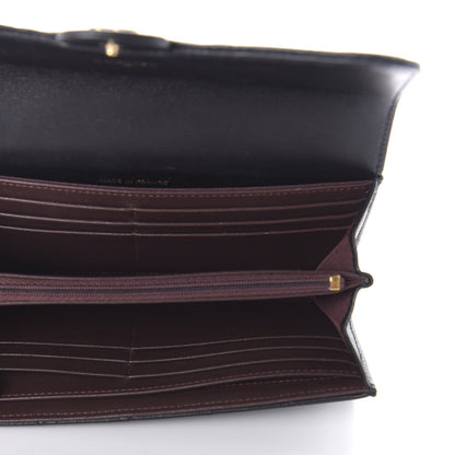 Chanel Lambskin Quilted Large Gusset Flap Wallet Black 5 of 12