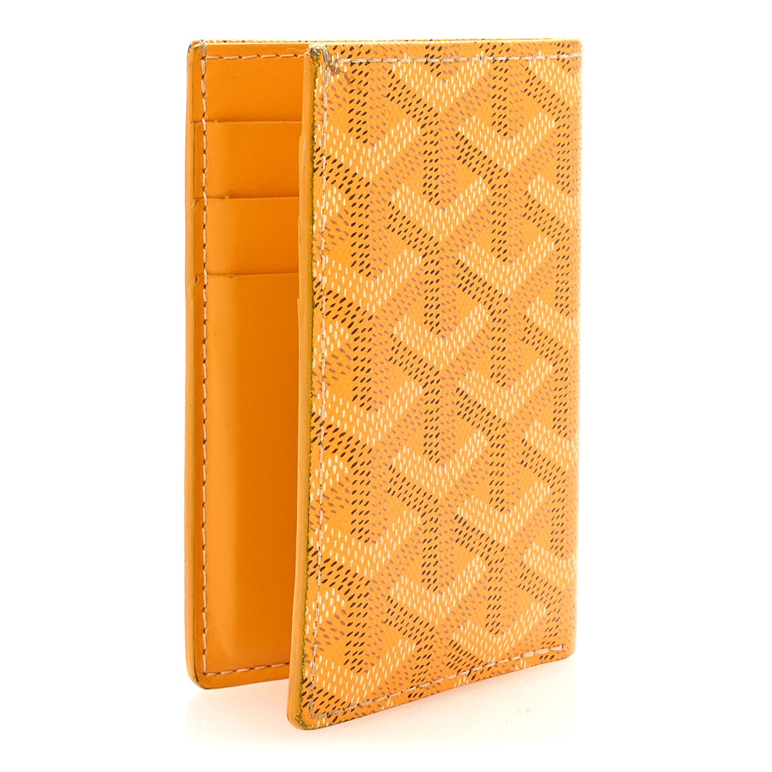 Goyard Goyardine Saint Pierre Card Holder Yellow 3 of 6
