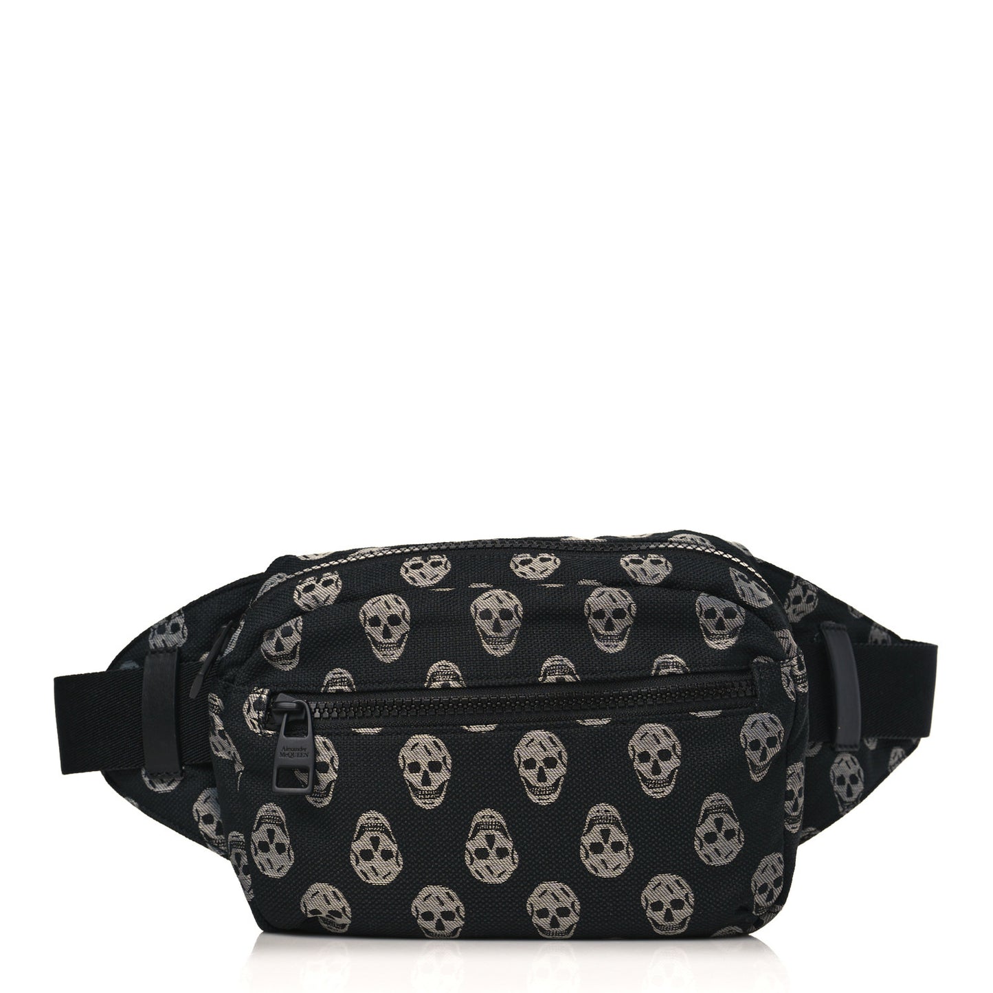 Jacquard Skull Belt Bag Black White