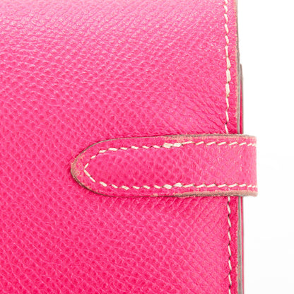 Hermes Epsom Kelly Longue Wallet Rose Tyrien 10 of 11