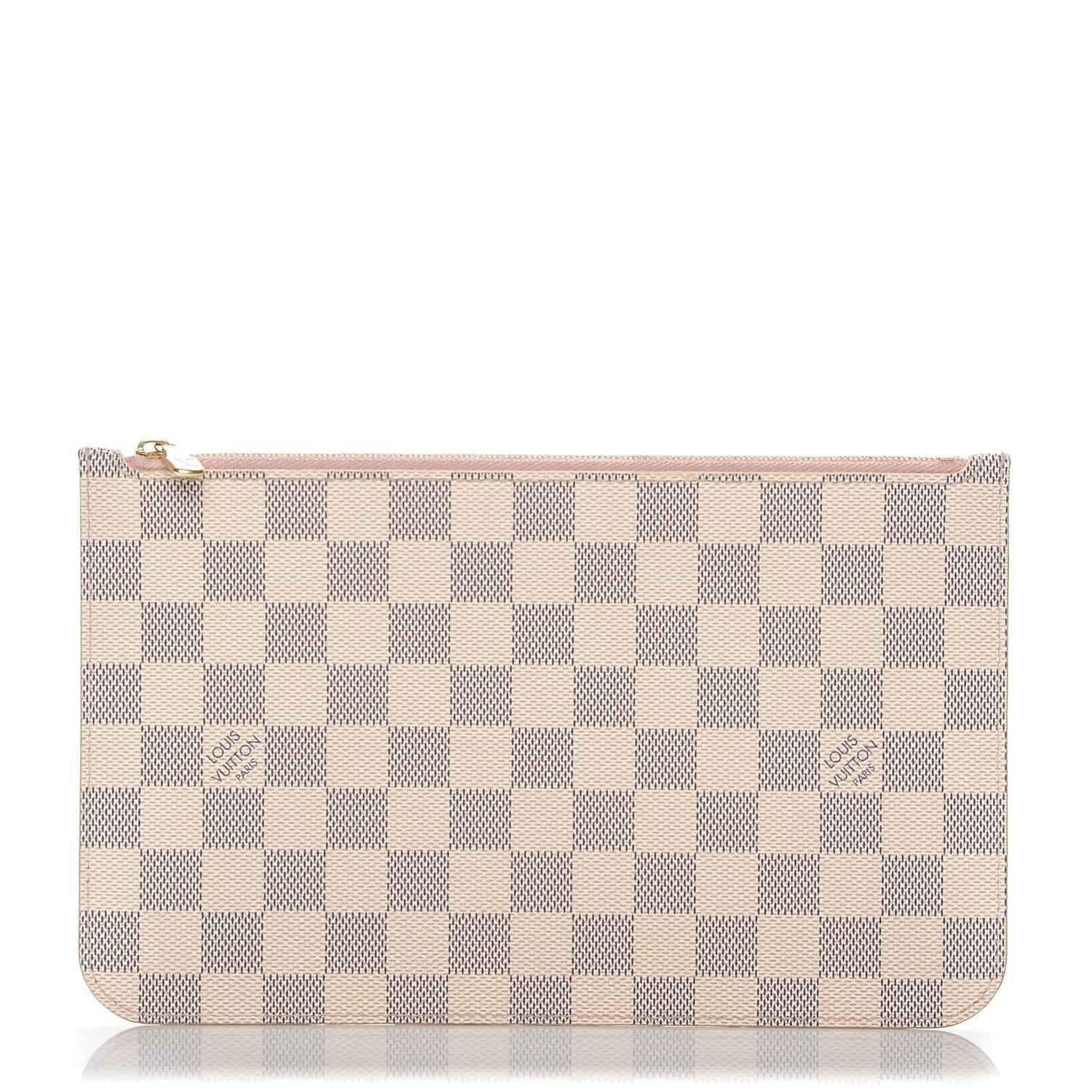 Louis Vuitton Damier Azur Neverfull MM GM Pochette Rose Ballerine 1 of 6