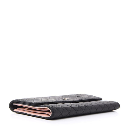 Chanel Lambskin Micro Quilted Tri-Fold Wallet Black 4 of 17