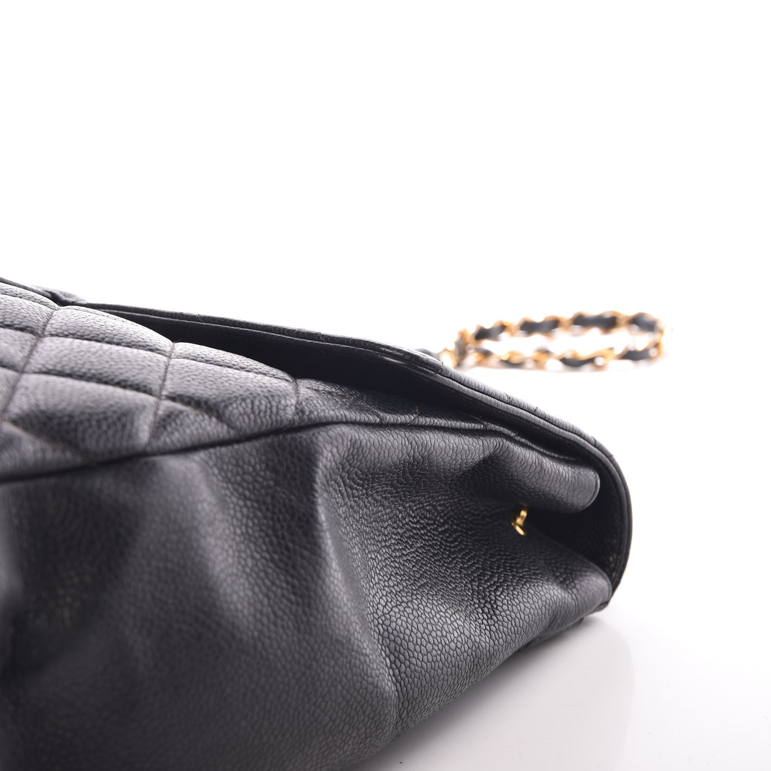 Chanel Caviar Quilted Jumbo Single Flap Black 13 of 14