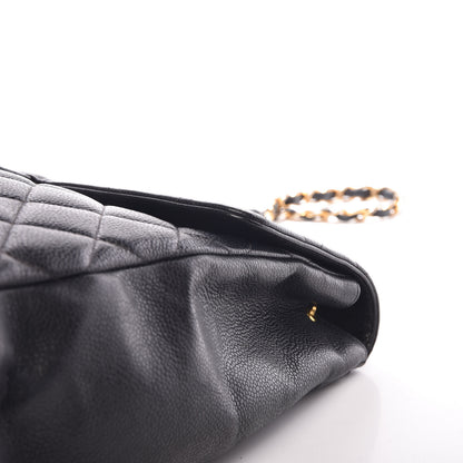 Chanel Caviar Quilted Jumbo Single Flap Black 13 of 14