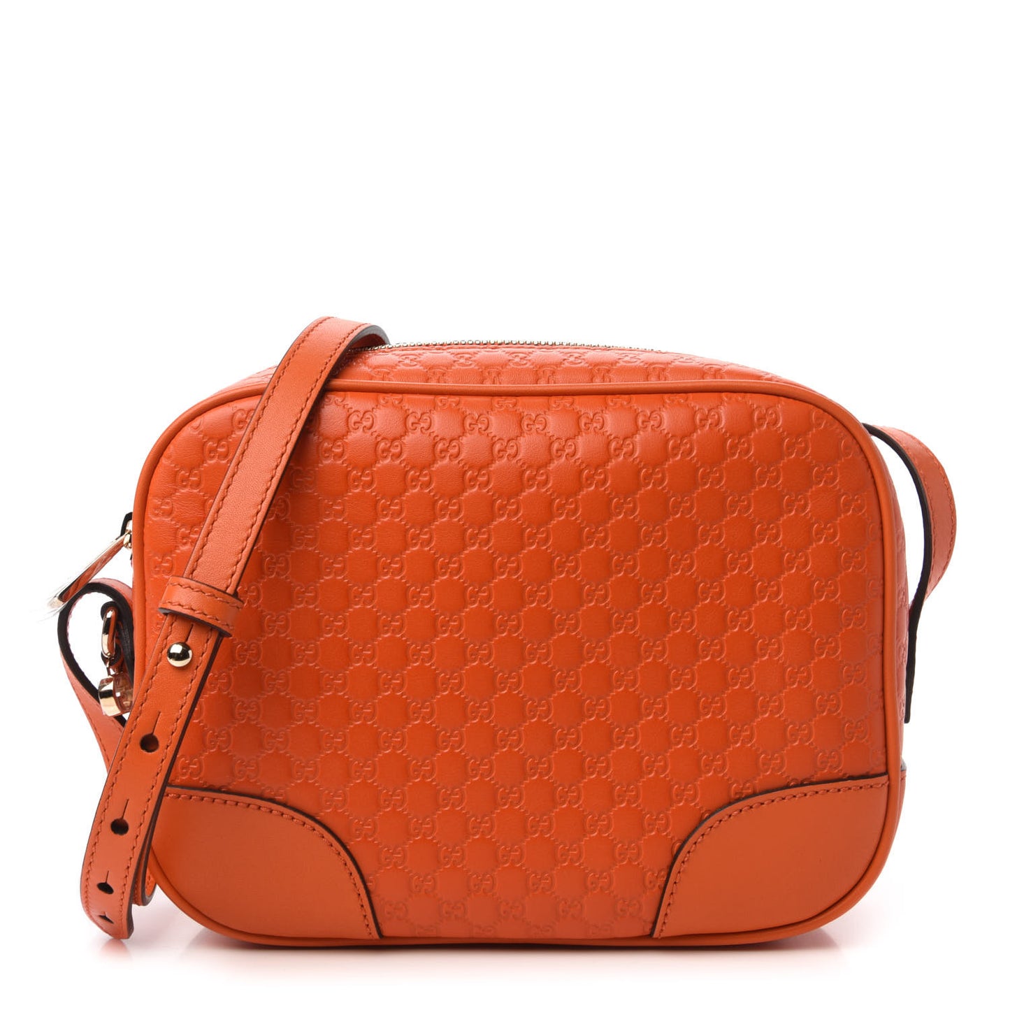 Soft Microguccissima Mini Bree Messenger Bag Sun Orange