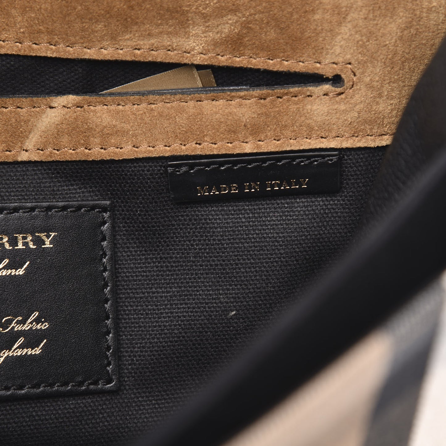 Derby Calfskin House Check Small Macken Crossbody Bag Black