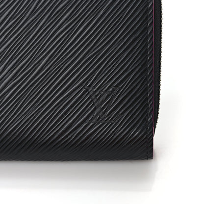 Louis Vuitton Epi Zippy Wallet Black Hot Pink 7 of 7