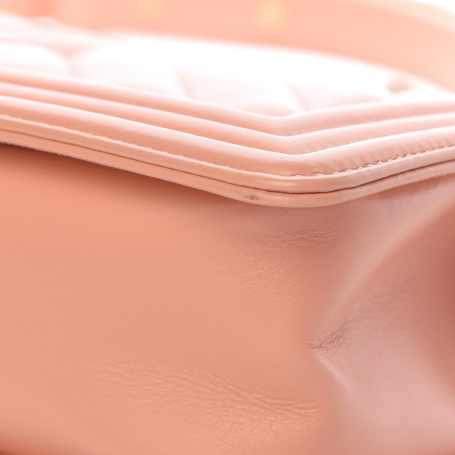 Chanel Calfskin Chevron Quilted Small Boy Flap Light Pink 11 of 13