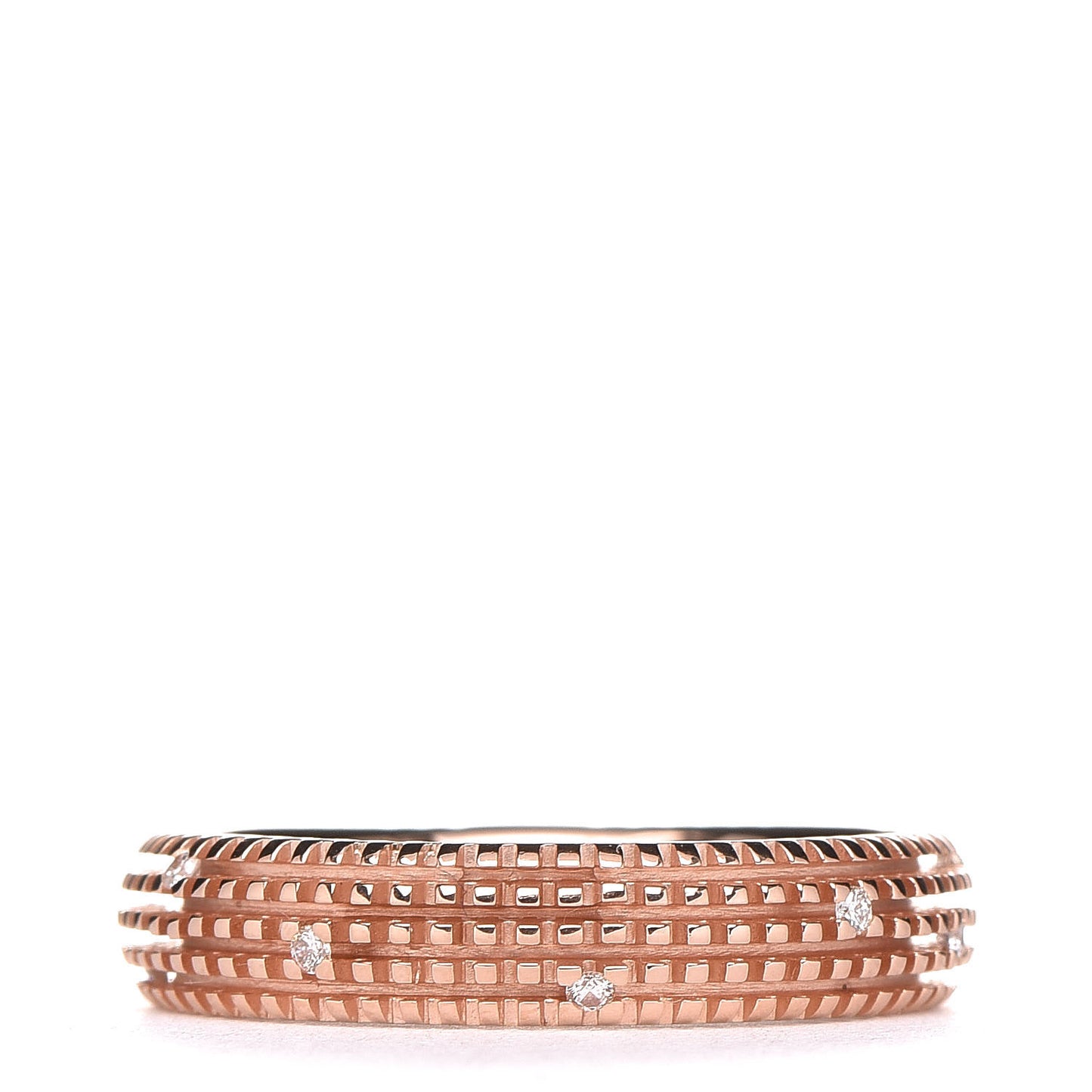 18K Rose Gold Diamond Metropolitan Ring 53 6.5