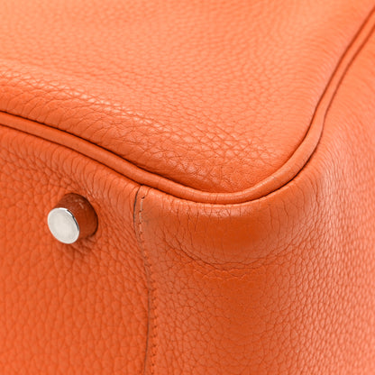 Hermes Taurillon Clemence Lindy 30 Orange 11 of 13
