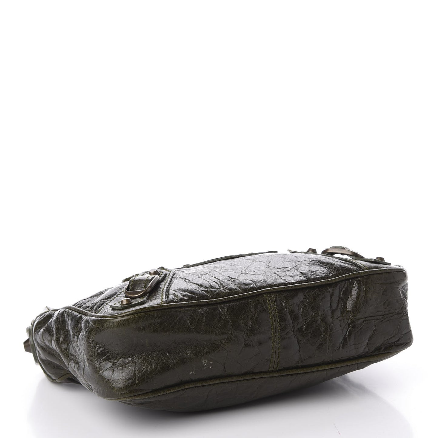 Chevre Classic Hardware Shoulder Bag Olive