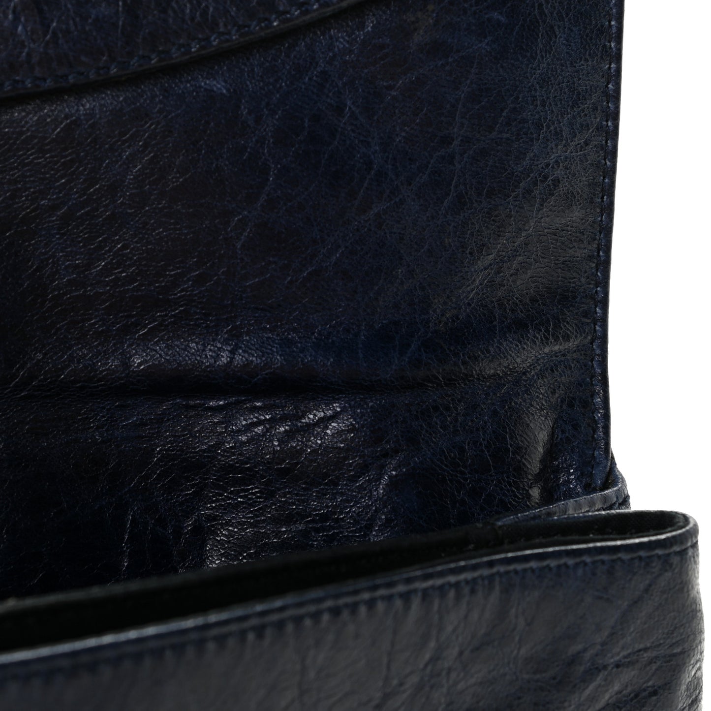Agneau Giant Brogues Hardware Envelope Clutch Marine