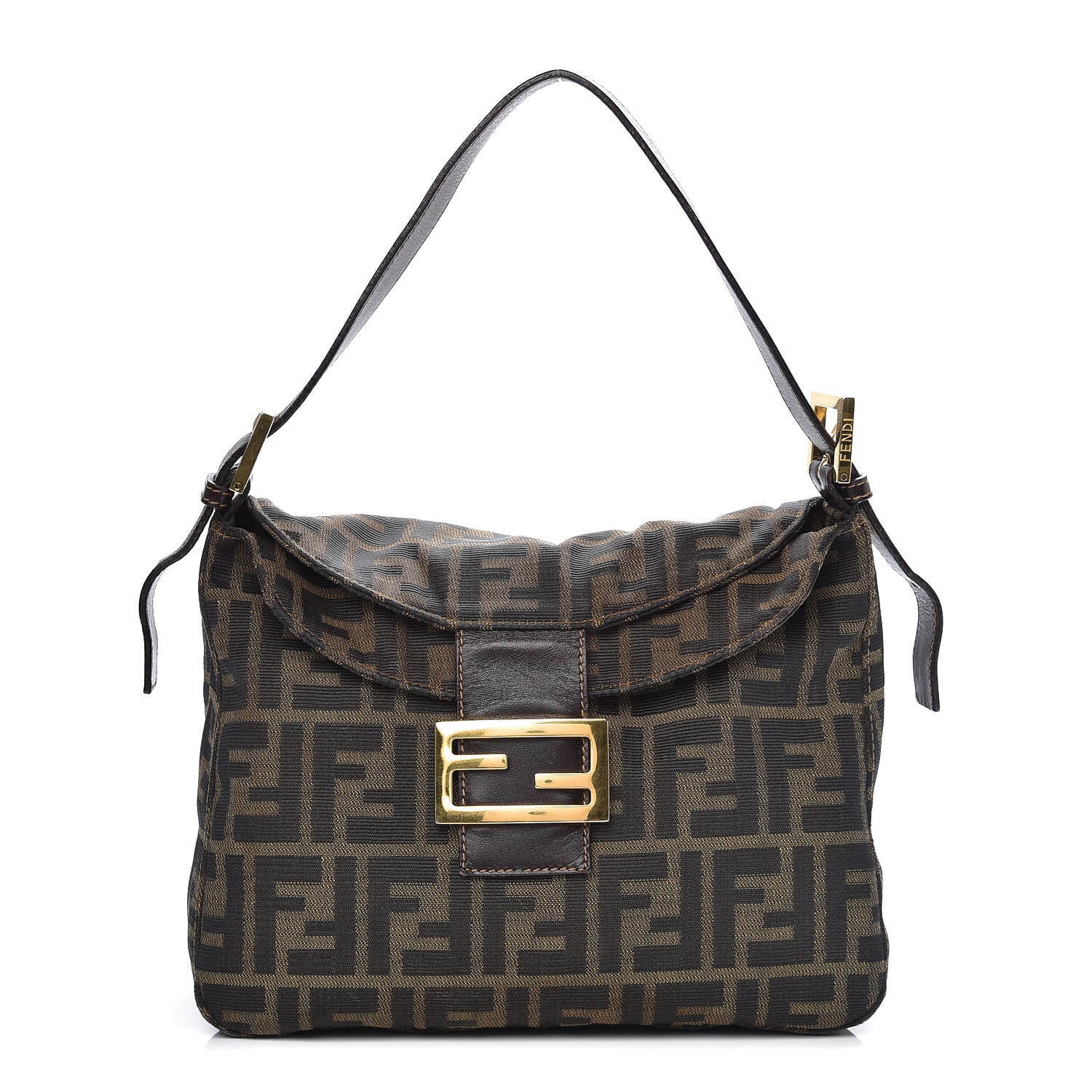 Fendi Zucca Shoulder Bag Tobacco 1 of 9