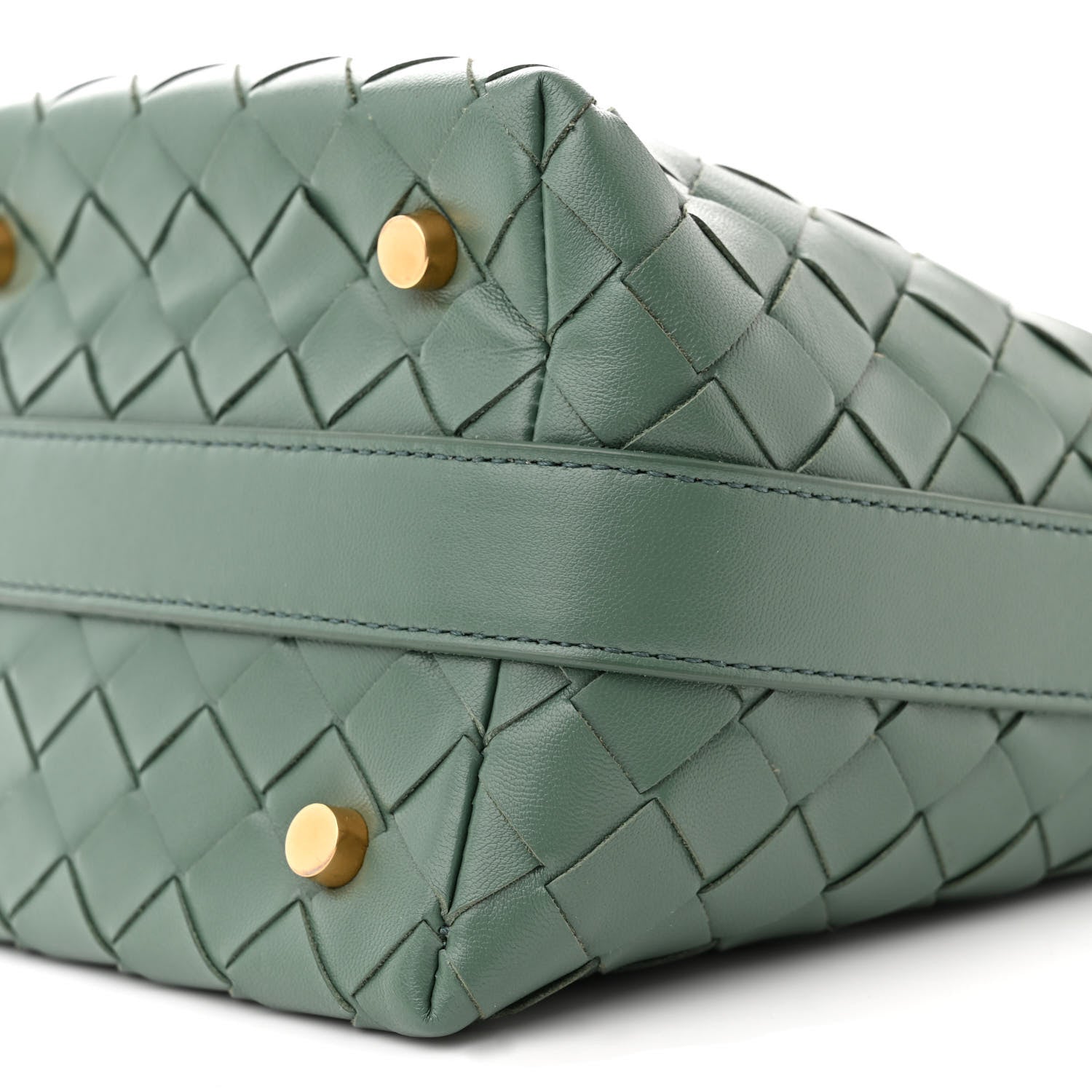 Bottega Veneta BOTTEGA VENETA Calfskin Nappa Intrecciato Candy Wallace Aloe 10 of 12
