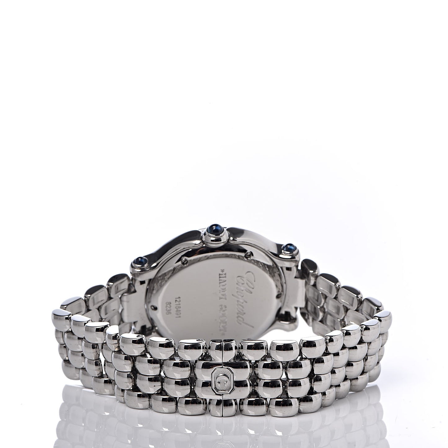 Stainless Steel 7 Diamond 32mm Happy Sport Quartz Watch