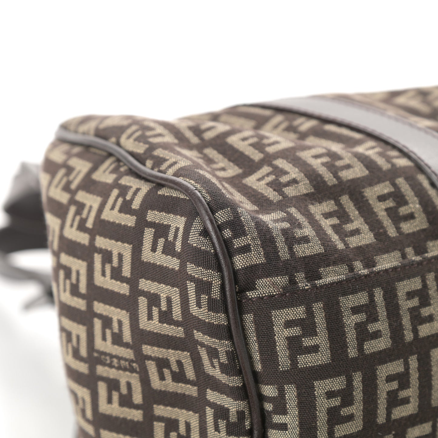 Zucchino Vitello Shoulder Bag Testa di Moro Beige