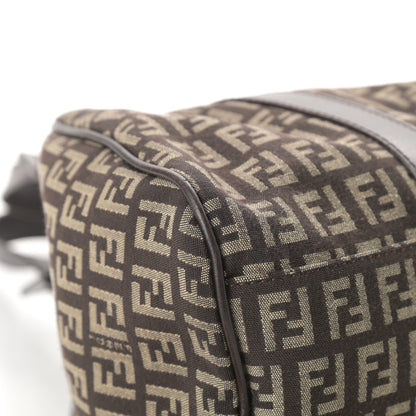 Fendi Zucchino Vitello Shoulder Bag Testa di Moro Beige 11 of 12