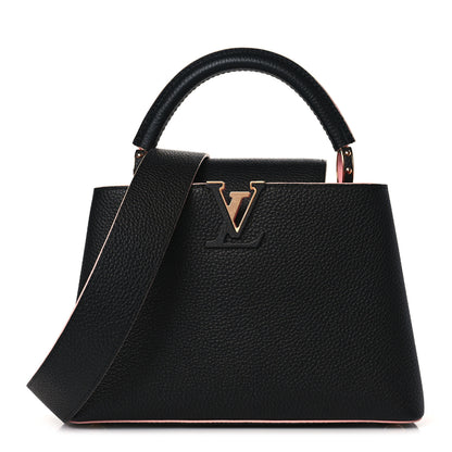 Louis Vuitton Taurillon Capucines BB Black Pink 1 of 8