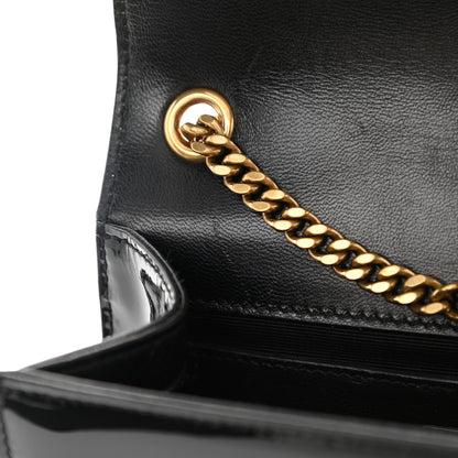 Saint Laurent Patent Small Monogram Kate Satchel Black 11 of 11